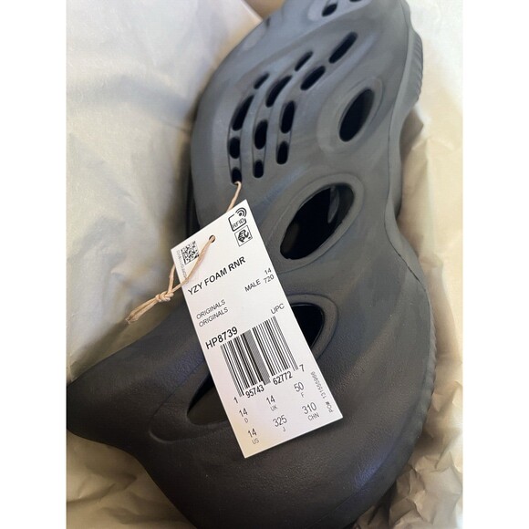 Adidas Yeezy Foam Runner RNR "Onyx" Men's Size 14 HP8739 - Picture 10 of 12
